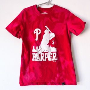 Kids Philadelphia Phillies Harper Bleach Dyed T-shirt